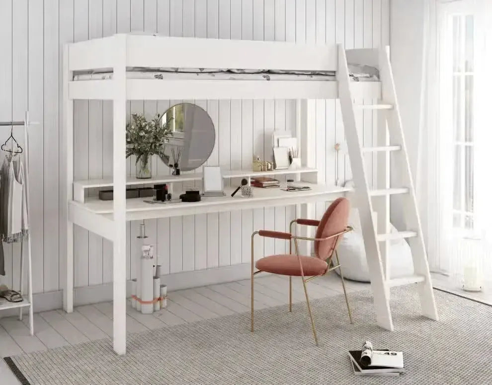 Estella White High with Gaming Desk
